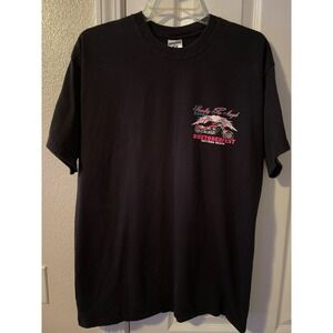 Jerzees Biketoberfest 2009 Daytona Beach Pink Angel Bike T Shirt Size Large